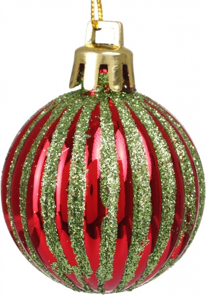 Набір ялинкових куль Арлекін колір в асортименті d 40 мм 12 шт./уп.