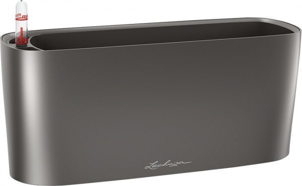 Вазон пластиковый Lechuza Delta 20 овальный антрацит 