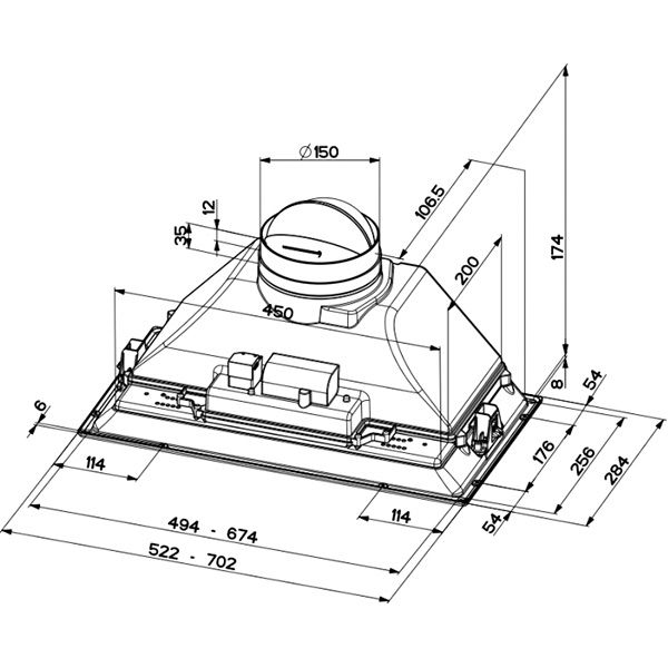 Витяжка вбудовувана Faber Inca Smart C LG A52