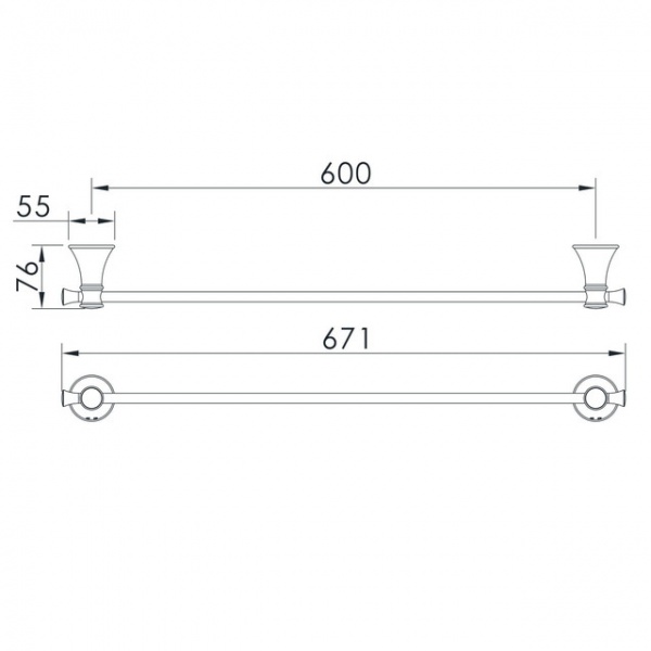 Тримач для рушника Imprese Podzima Zrala ZMK02170827