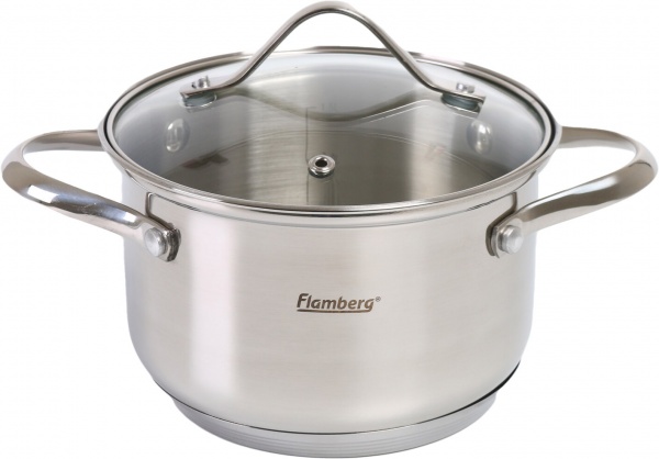 Каструля Tradition 1,9 л зі скляною кришкою Flamberg