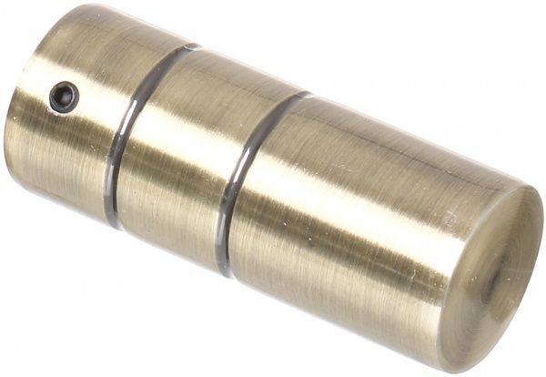 Наконечник Gardinia Ally Циліндр набірний d19 мм антична латунь 2 шт. 