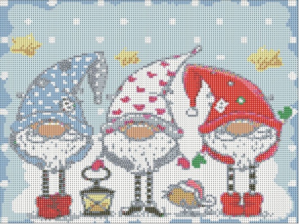 Картина стразами Гноми 30x40 см 954129 Santi 