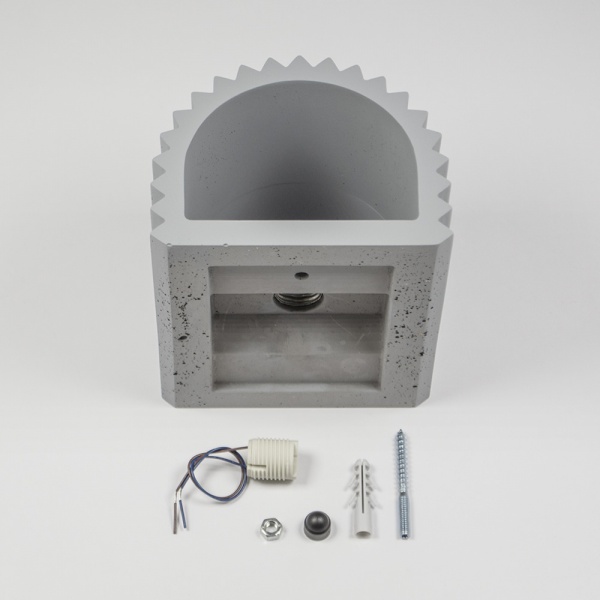 Светильник настенный 1x40 Вт G9 серый YORK D2203 BT 