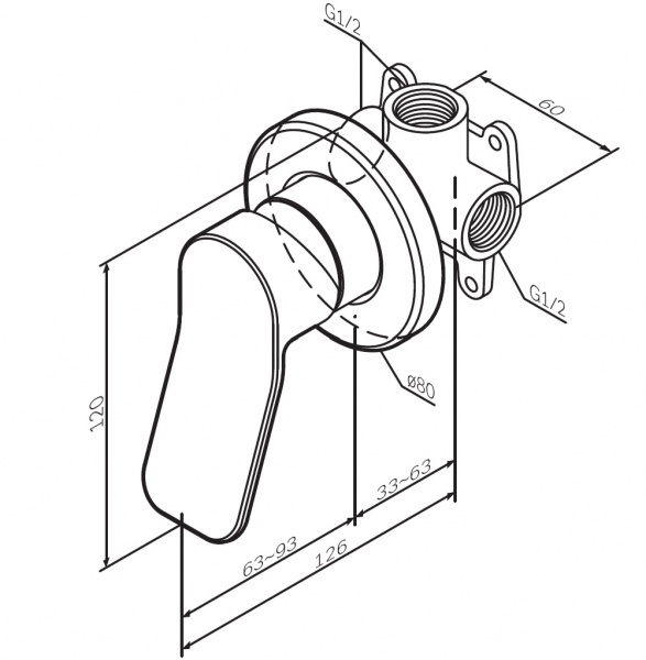 Набір для гігієнічного душу AM.PM X-Joy F40H85A22 