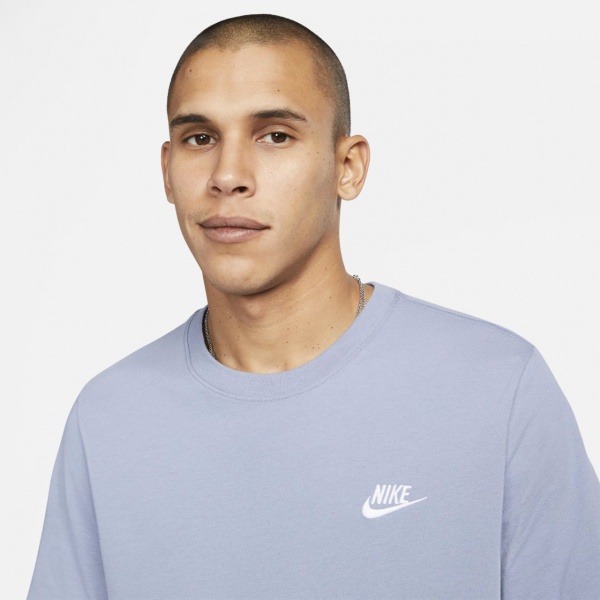Футболка Nike M NSW CLUB TEE AR4997-493 р.2XL голубой