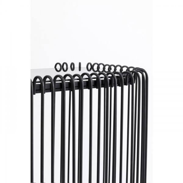 Стол декоративный KARE Design Wire Glass Black 88,5х142x42,5 см (86528) 