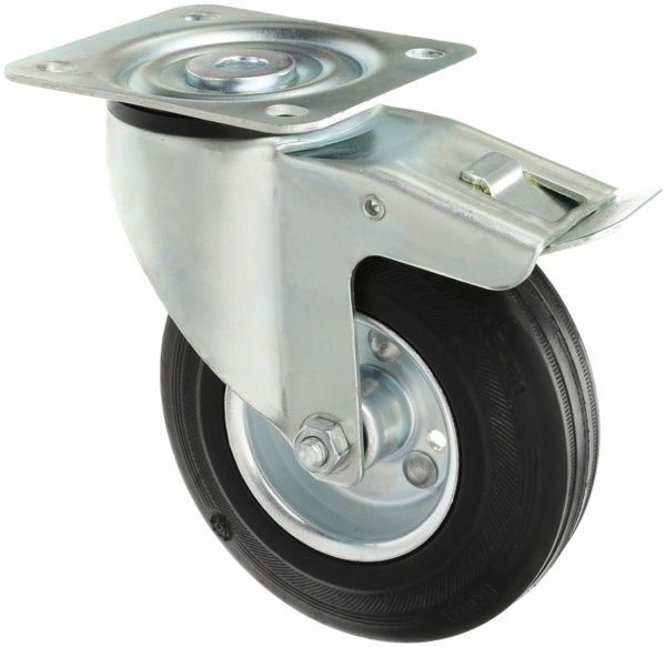 Колесо поворотное с тормозом 3377 DRR 100 P62 TENTE 