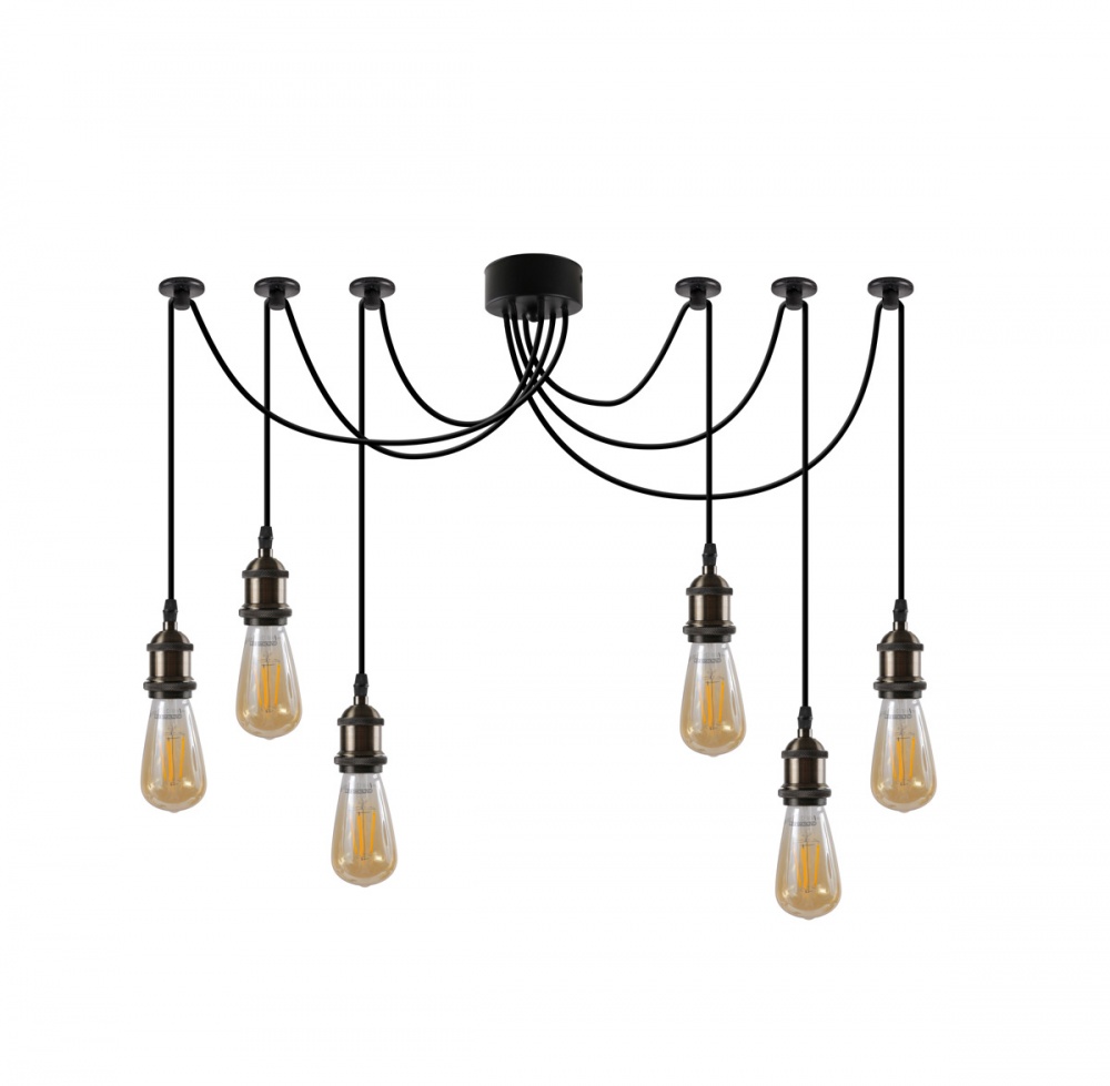 Люстра подвесная LIGHT SET TERNAVA 11206 6xE27 бронза