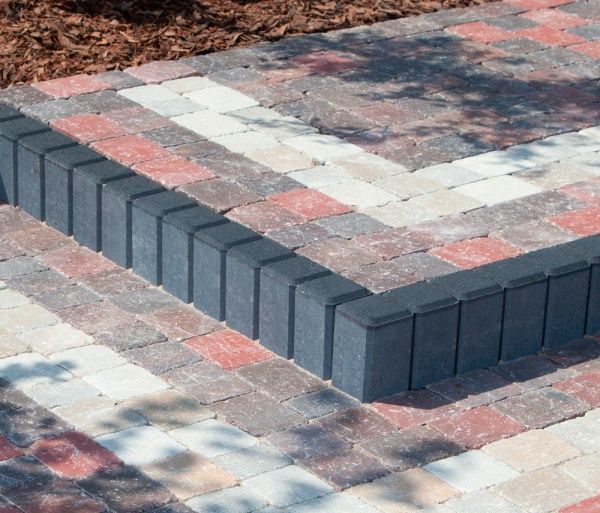 Бордюр для газону Золотой Мандарин фігурний квадратний коричневий 500 x 250 x 80 мм.