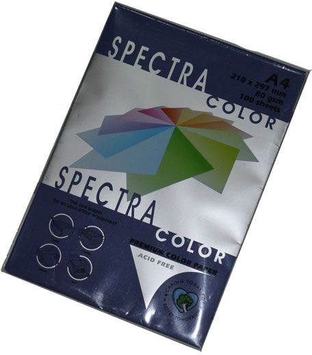 Папір кольоровий Spectra Color A4 80 г/м 100 аркушів темно-синій 
