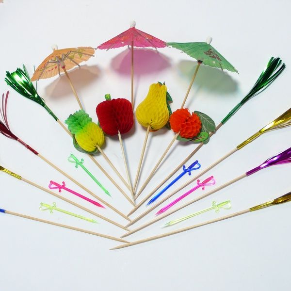 Набір Party House фрукти, парасольки, дощик, шпажка 40 шт.