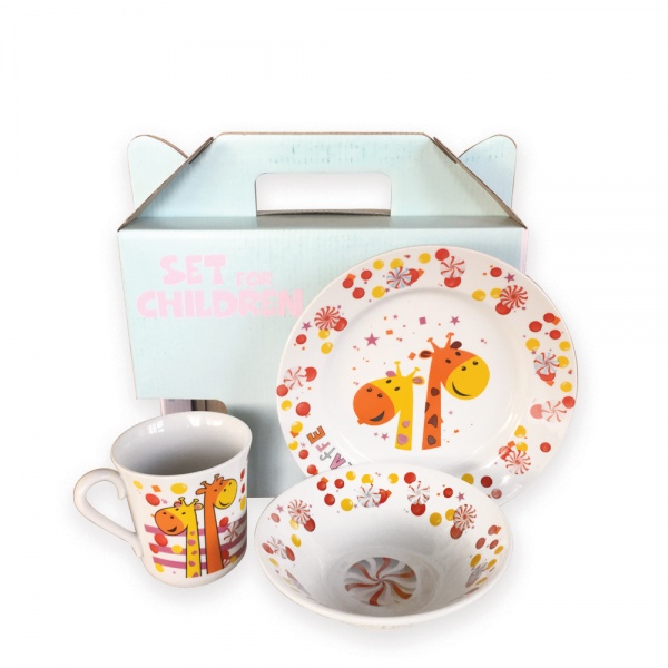 Набор детской посуды Жираф 3 предмета 76000272 GGP