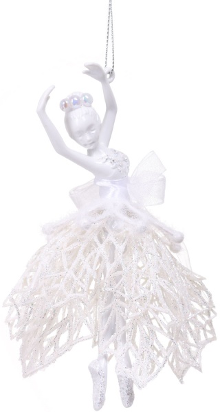 Подвеска Балерина декор Элит 9х12х3 см прозрачный