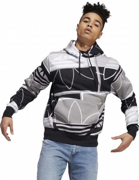 Джемпер Adidas AOP LOGO PLAY H H31318 р. L черный