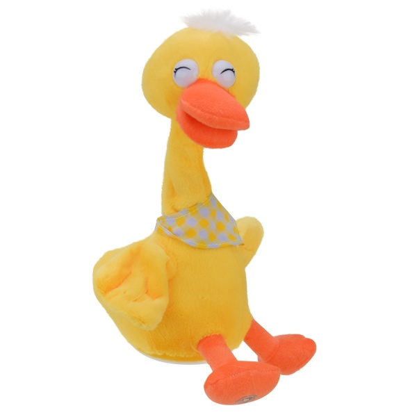 Іграшка м'яка інтерактивна Shantou Качка-повторюшка K4104