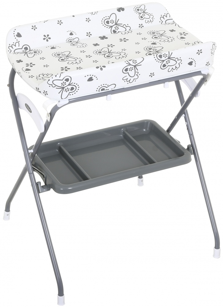 Столик пеленальный Bambinelli с ванночкой 76х76х101 см серый BB023-1