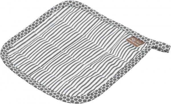 Прихватка Грета смужки 18x18 см сірий La Nuit 