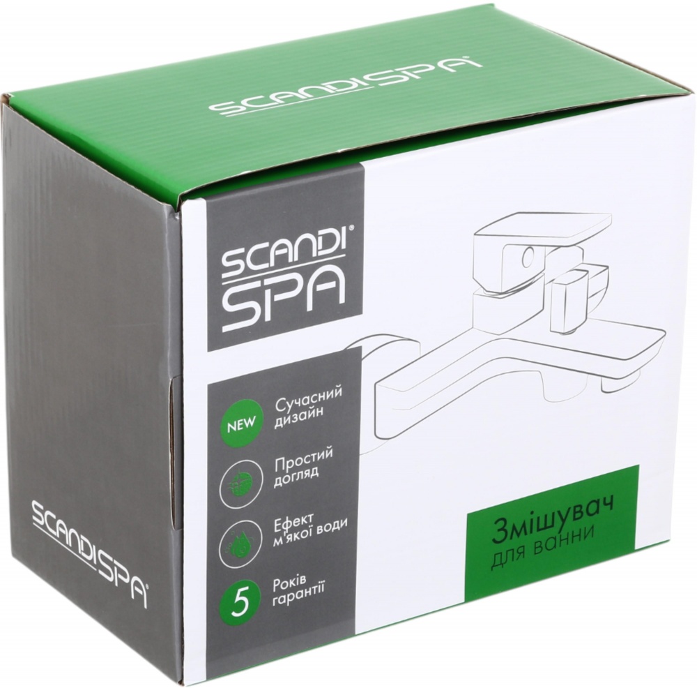 Змішувач для ванни ScandiSPA Bor хром