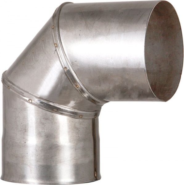 Коліно моно 1 мм нерж Ф200 мм 90°LIRA-LTD 