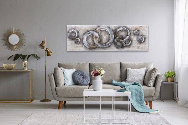 Картина 3D Rings 150x50 см 