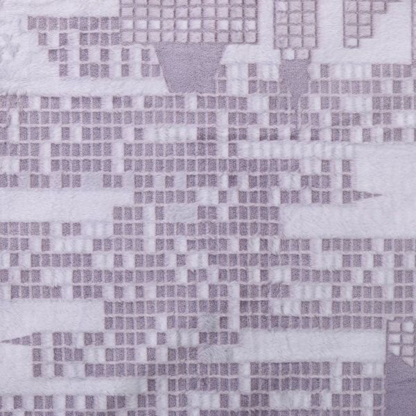 Покривало декоративне Brooklin 200x220 см La Nuit білий із фіолетовим 