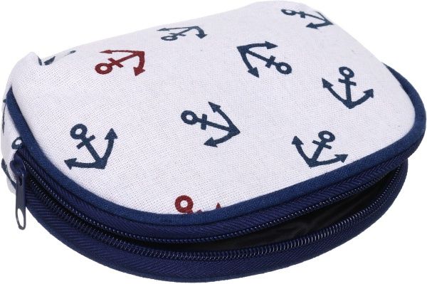 Набор косметичек Якоря 3 шт. B107-8 бело-голубой 