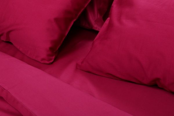 Комплект постельного белья Simply євро бордовый Issimo 