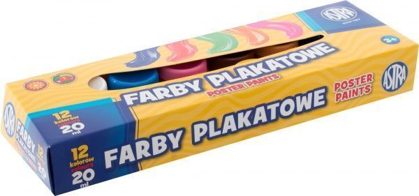 Фарби гуашеві 12 кольорів 20 мл Astra