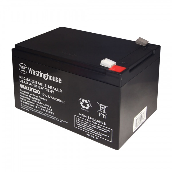 Батарея аккумуляторная для ИБП Westinghouse свинцово-кислотная 12V 12Ah terminal F2 WA12120N-F2