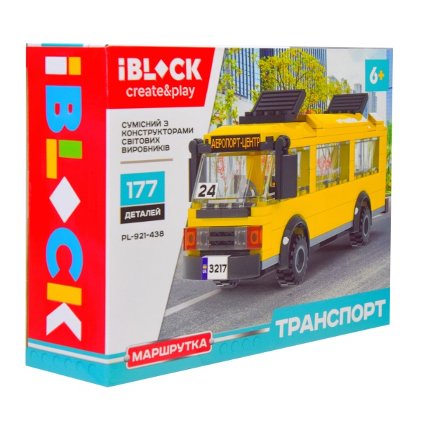 Конструктор Iblock 179 деталей в асортименті PL-921-438