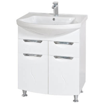 Тумба с умывальником Аква-Родос Глория 05GL0265 65 см белая