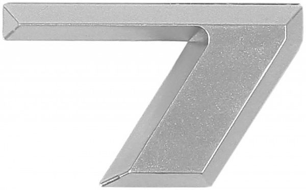 Цифра 7 пластик матовый хром 37 мм Larvij