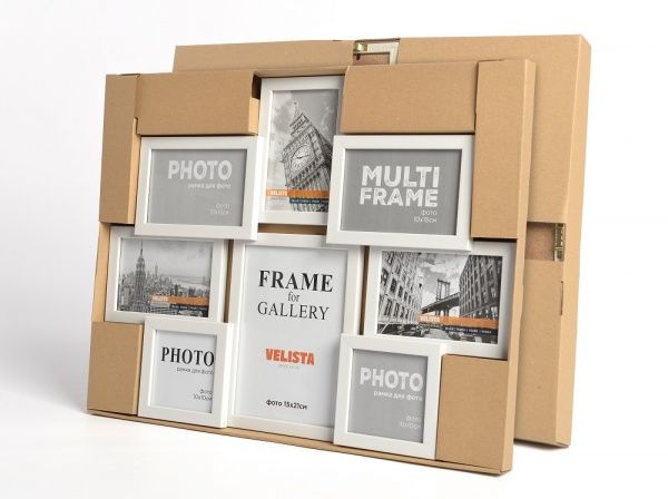 Мультирамка Velista 15W-6003v 10x10/10x15/15x21 см белый 