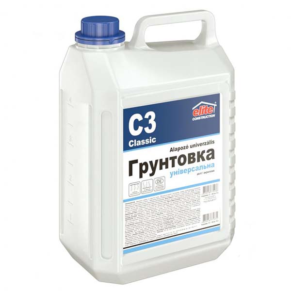 Ґрунтовка глибокопроникна Elite Construction Класик С3 Універсальна 5 л