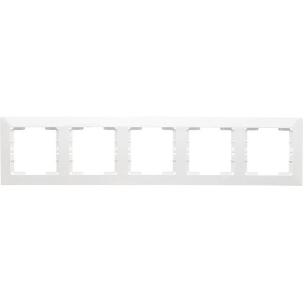 Рамка Mutlusan Candela п'ятірна біла