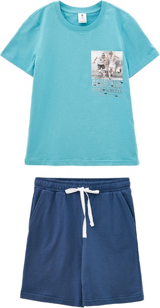 Комплект для хлопчиків Роза р.146 темно-бірюзовий 210221 