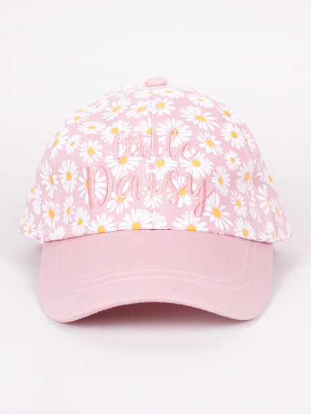 Кепка для девочек YO! р.46-50 светло-розовый CZD-0578G 