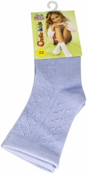 Шкарпетки дитячі Conte-Kids MISS 116 р.22 блідо-фіолетовий 