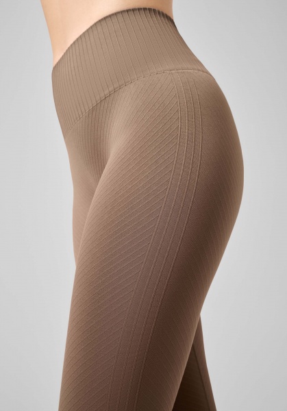 Лосины Casall SEAMLESS GRAPHICAL RIB HIGH WAIST TIGHTS 22610-446 р.M коричневый