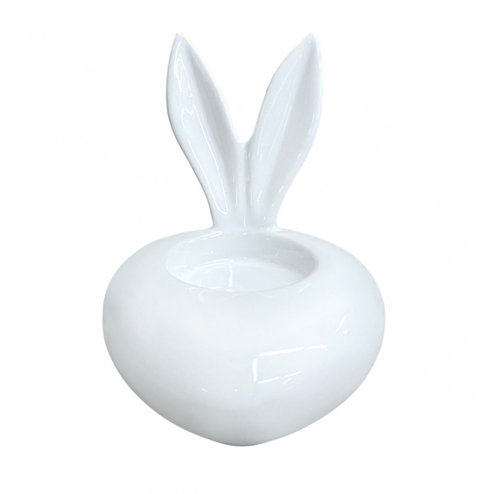 Подсвечник белый 9x11x10 см 1701 Eterna