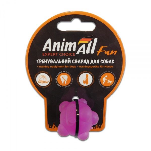 Игрушка для собак AnimAll Шар молекула 3 см фиолетовый 88134