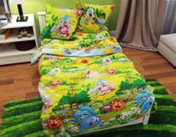 Комплект постельного белья Україна Смешарики насыщенно-желтый 