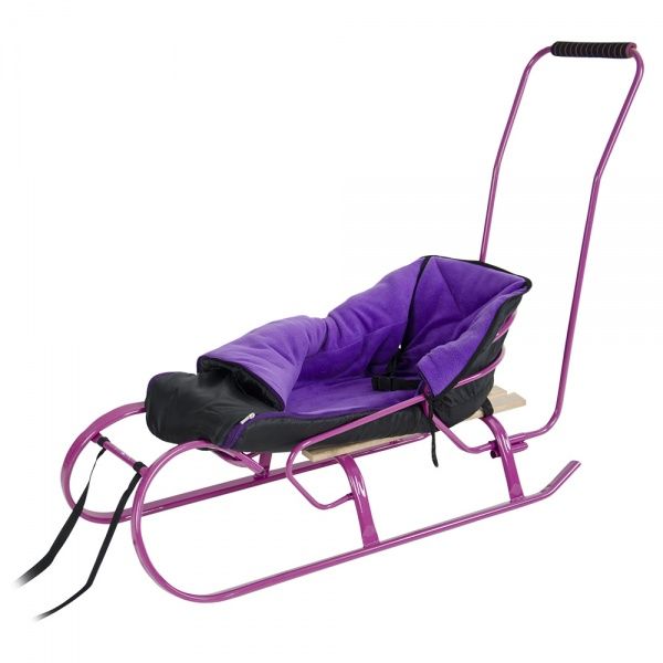 Санки Vitan + матрас Снегирь фуксия 