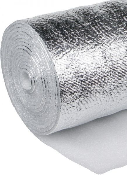 Тепловідбивний екран Термоізол 50x500 з алюмінієвою фольгою без клею