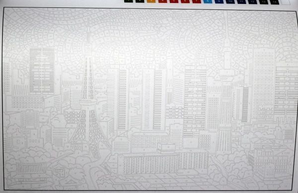 Раскраска по номерам Джон Вудкок «Кольоровий квест. Архітектура» 978-617-7579-14-3