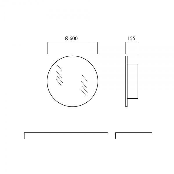 Зеркальный шкаф Aqua Rodos Барселона белая 60 