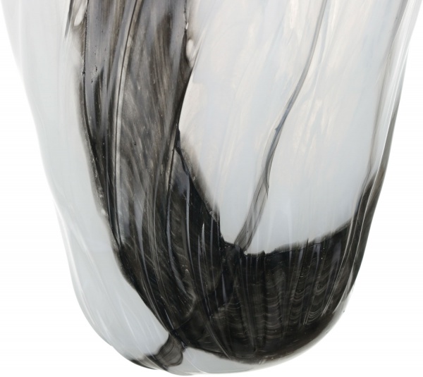 Ваза Antonio Tammaro Zebrine 35 см Чорно-біла 