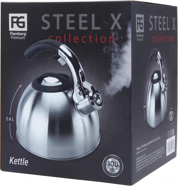 Чайник Steel X 2,6 л EB-WX-4201 Flamberg Premium