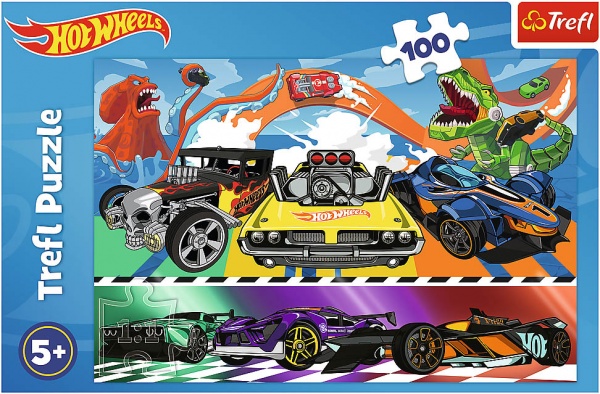 Пазлы Trefl 100 Hot Wheels 16466